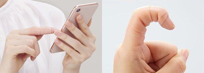 指を曲げ伸ばししても違和感なく使用できます